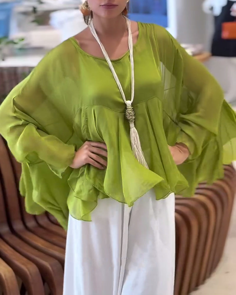 Bluzka O Eleganckim Jednolitym Stylu