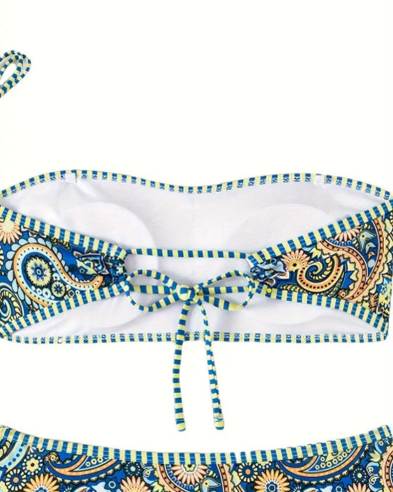 Kostium kąpielowy Dwuczęściowy Wzór Etniczny