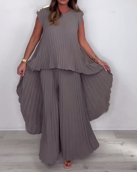 Garnitur Modny Styl Uliczny Gładki Dwuczęściowy