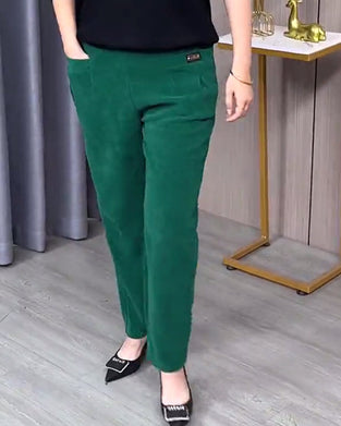 Jednokolorowe Dopasowane Spodnie Typu Skinny