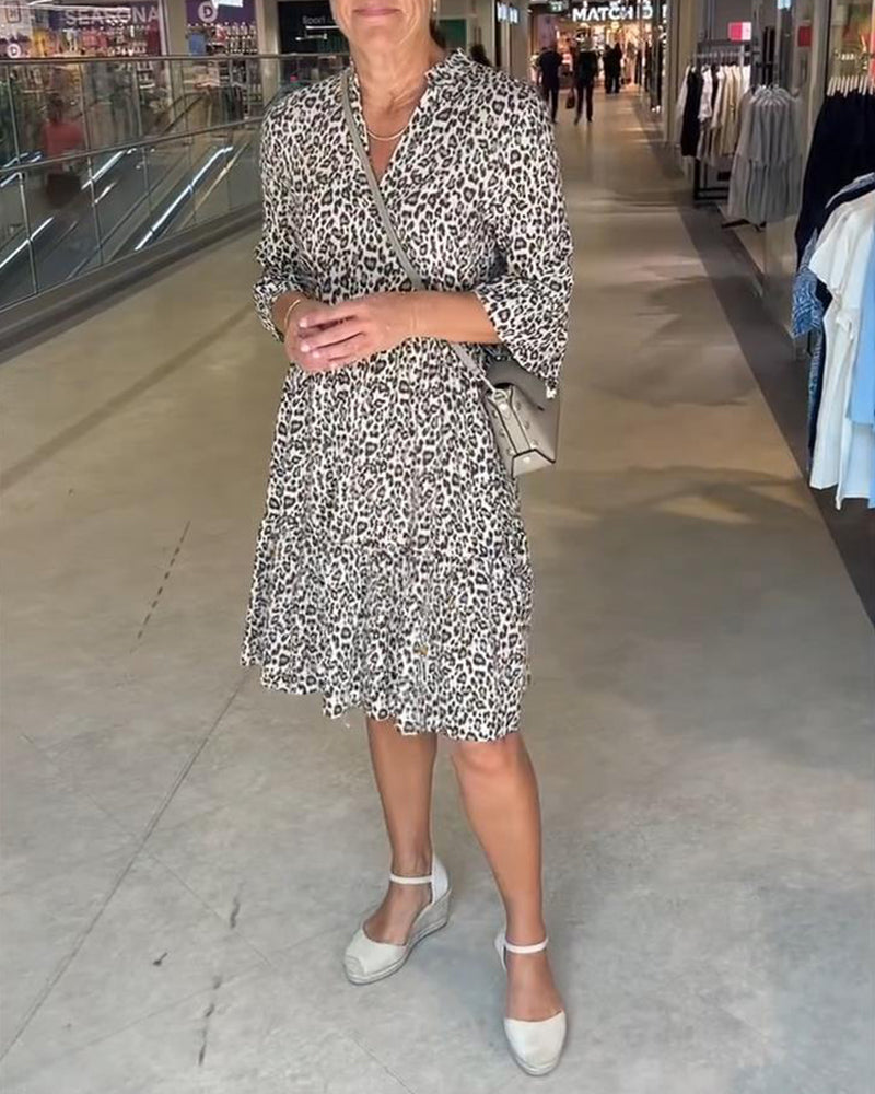 Suknia Print Leopard