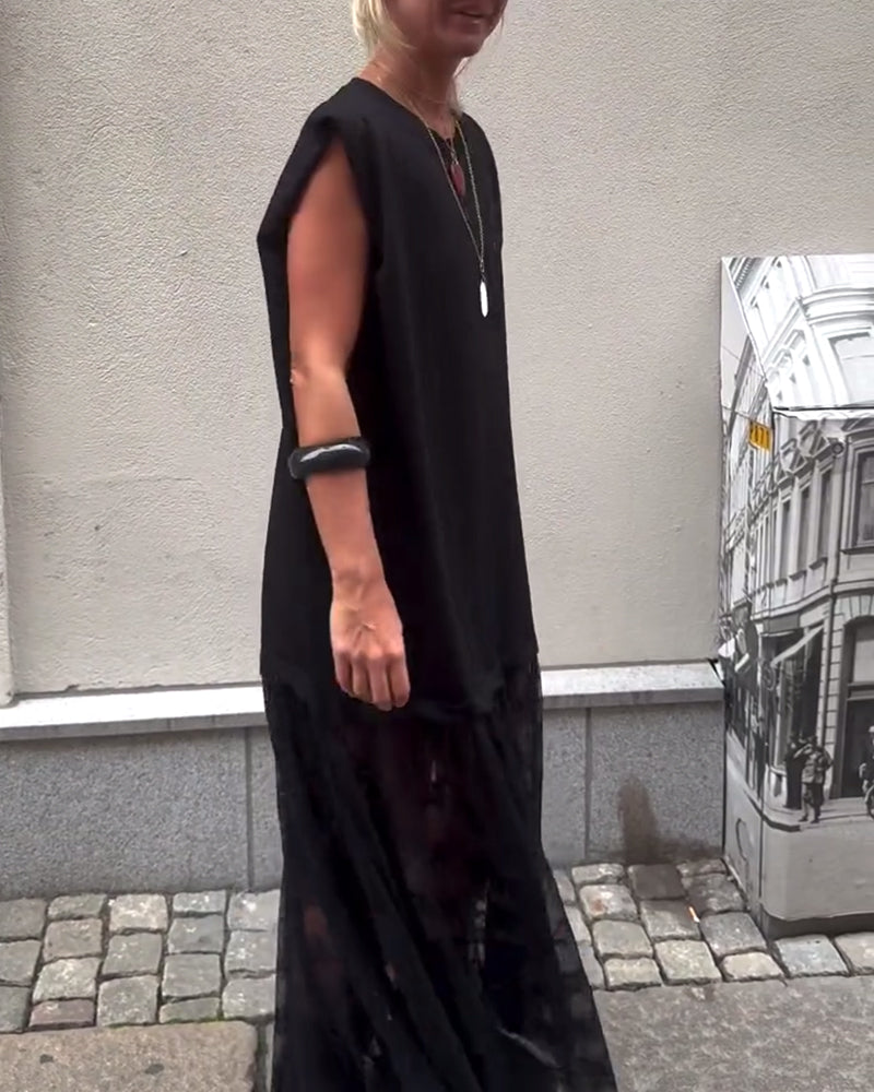 Bezrękawnik z Siateczki w Stylu Patchwork