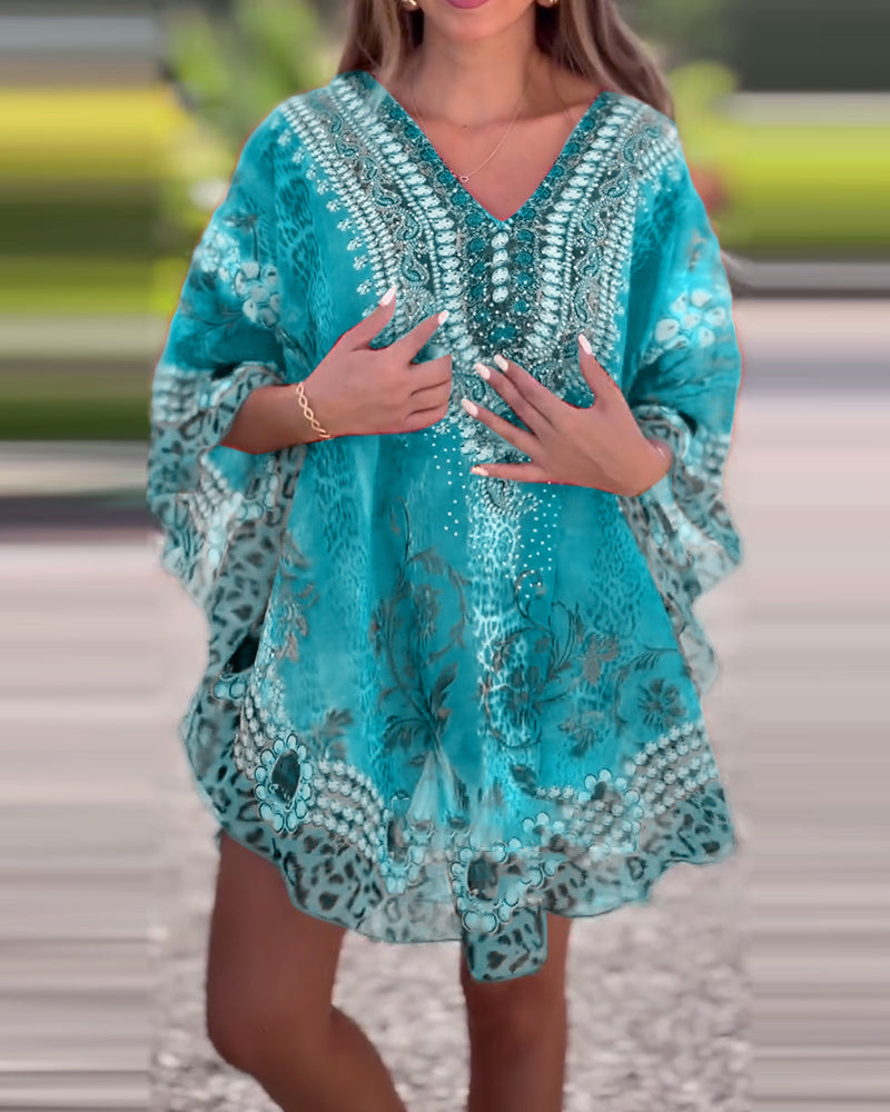 Bluzka W Etniczny Wzór