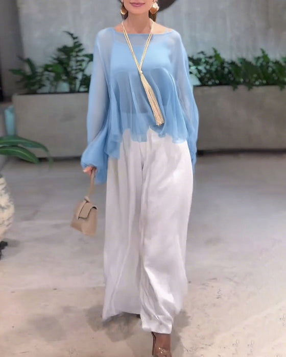 Bluzka O Eleganckim Jednolitym Stylu