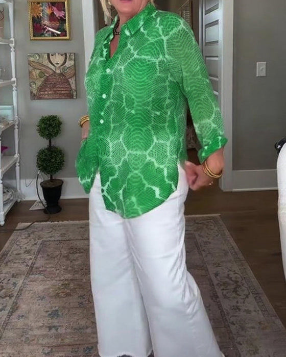 Bluzka Z Przyciskową I Teksturowaną Cechami