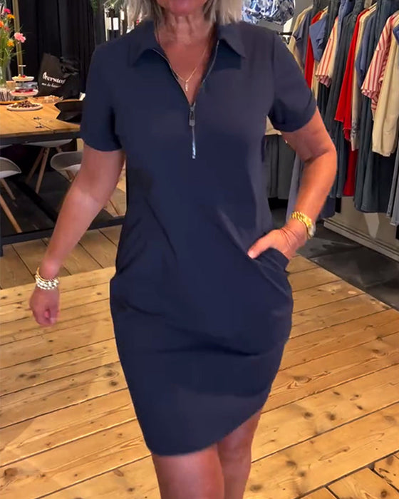 Sukienka Klapa Zamek błyskawiczny