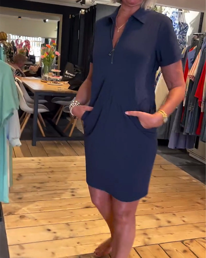 Sukienka Klapa Zamek błyskawiczny