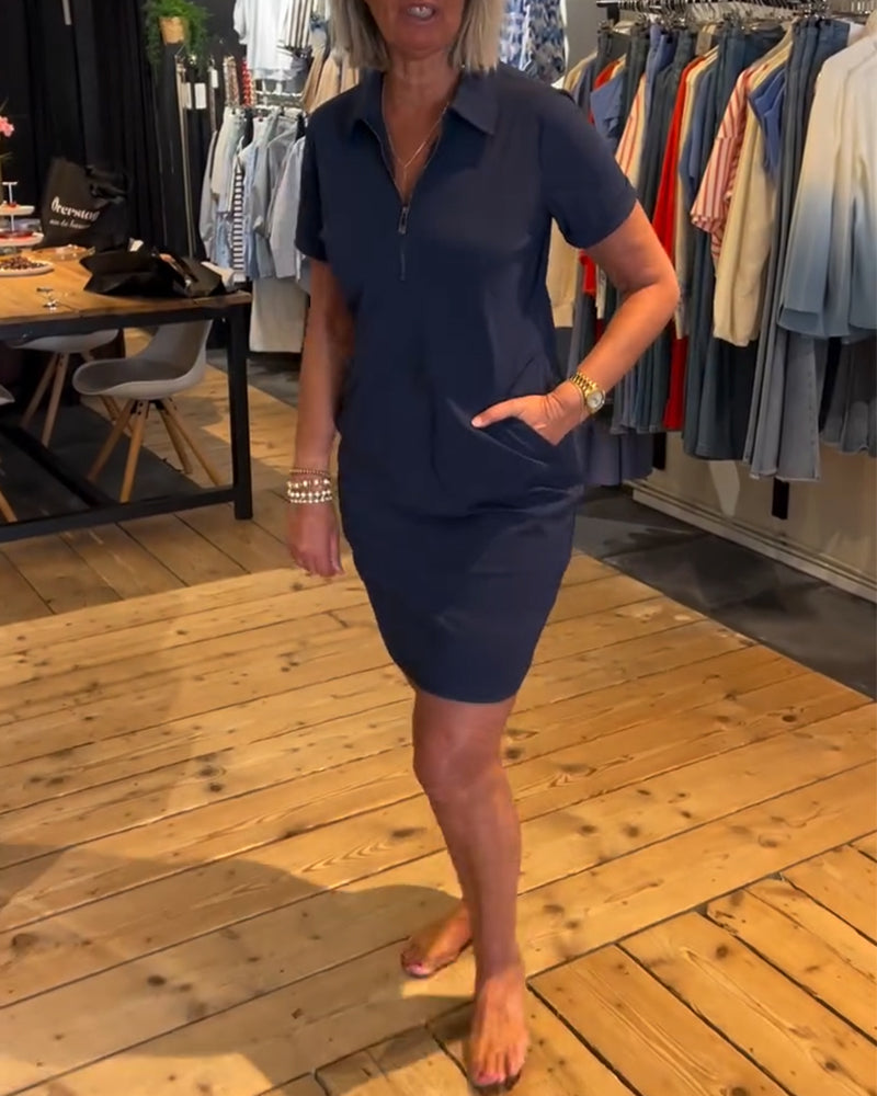 Sukienka Klapa Zamek błyskawiczny