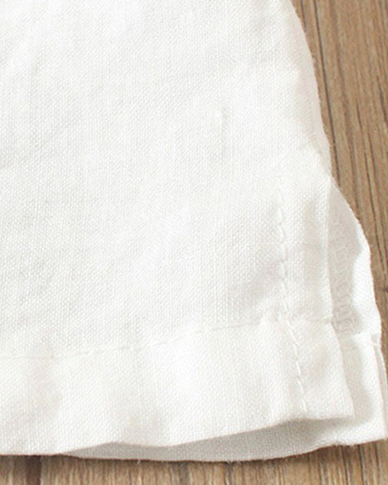 Letnia bluza z krótkim rękawem w jednolitym kolorze