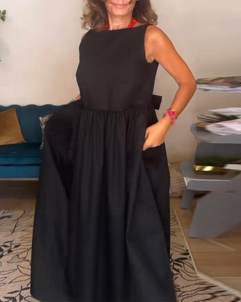 Suknia Bez Pleców Z Kokardką