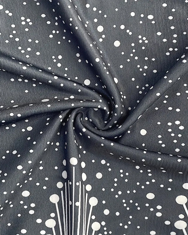 Sukienka Bez Rękawów V-Kształtny Dekolt Wzór