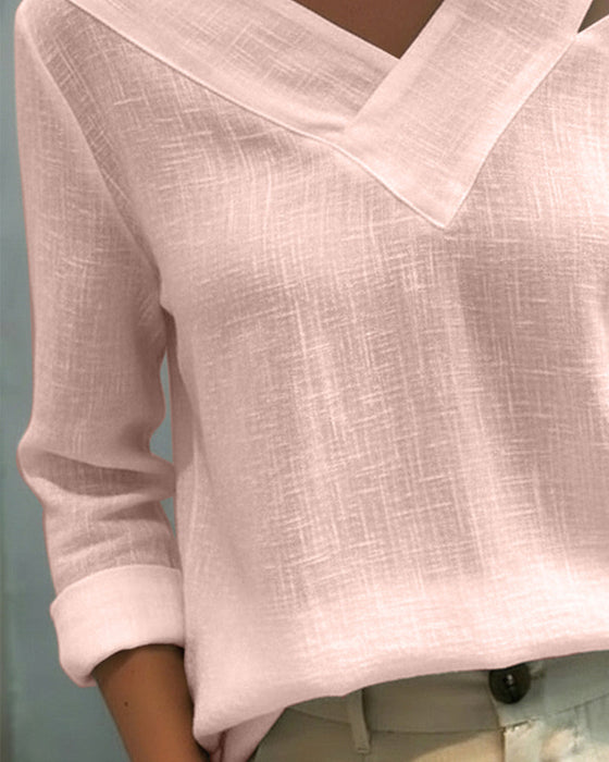 Top Stylowy Dekolt W Serek Off-The-Shoulder