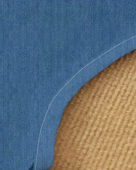 Sukienka Bez Rękawów Imitacja Denim