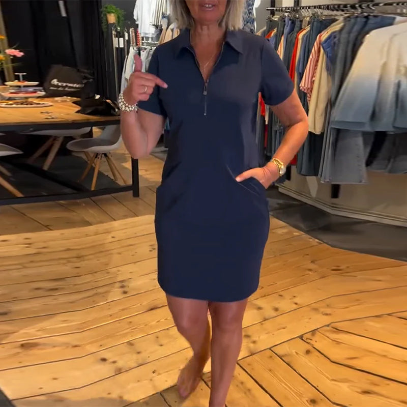 Sukienka Klapa Zamek błyskawiczny