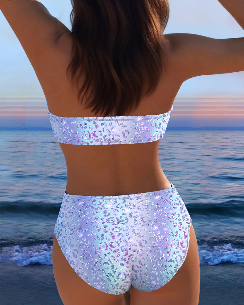 Bikini W Panterkę Bandeau