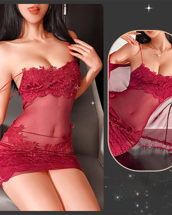 Komplet Koszuli Nocnej Jednokolorowy Plisowany