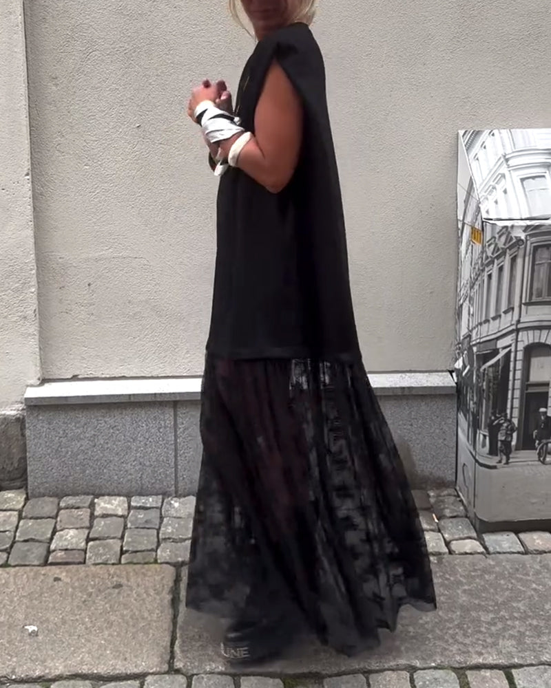 Bezrękawnik z Siateczki w Stylu Patchwork