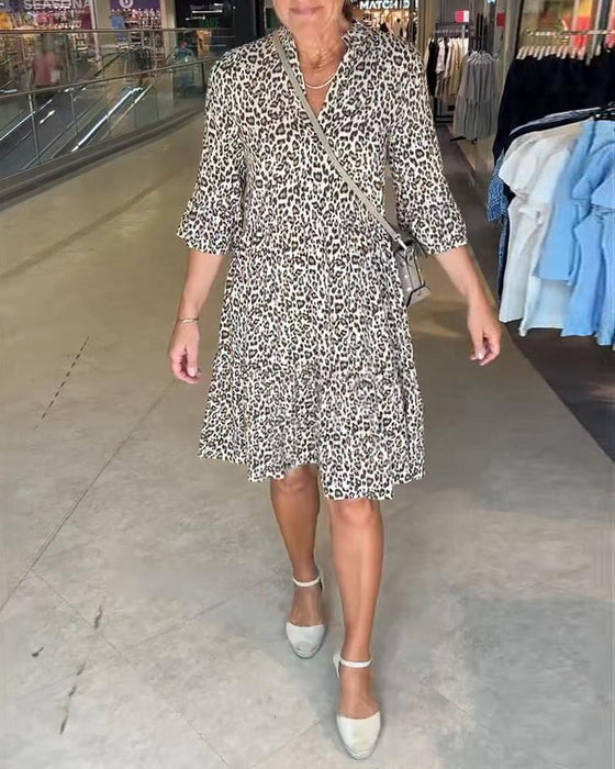 Suknia Print Leopard