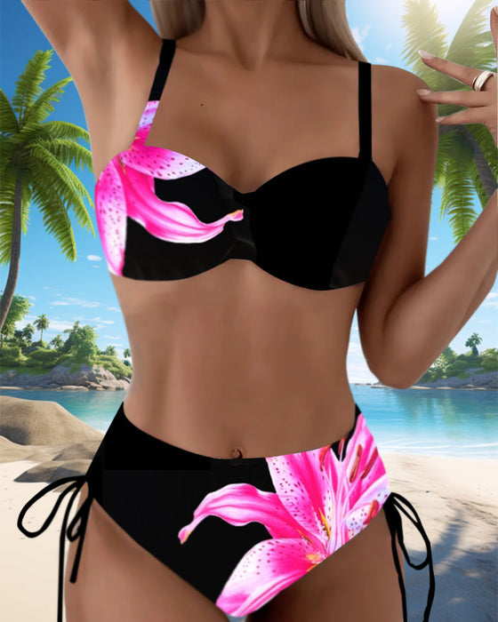 Bikini Trójkąt Wiązanie Wzór Kwiatowy