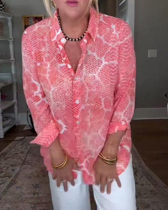 Bluzka Z Przyciskową I Teksturowaną Cechami