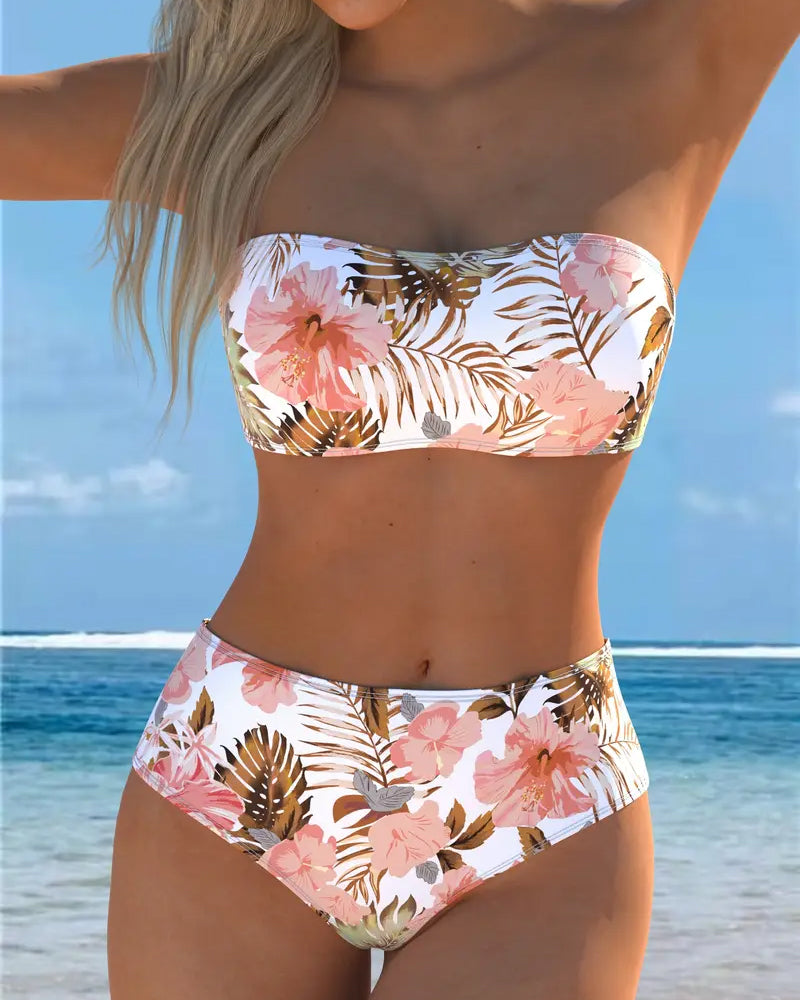 Bikini Bandeau Drukowane