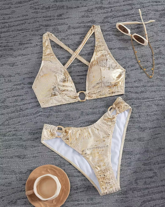 Bikini Metalowa Sprzączka Design