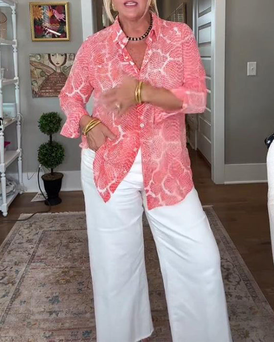 Bluzka Z Przyciskową I Teksturowaną Cechami