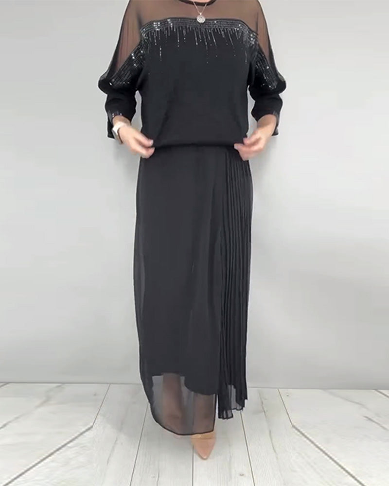 Bluzka Siatka Splatane Luźny